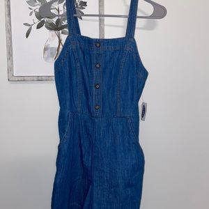 Denim romper